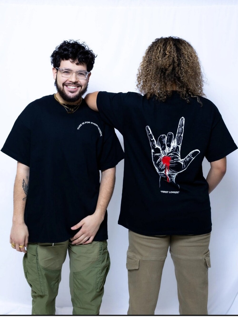 Jesus Loves You First Love(d )Black Graphic Christian Tee Unisex Small